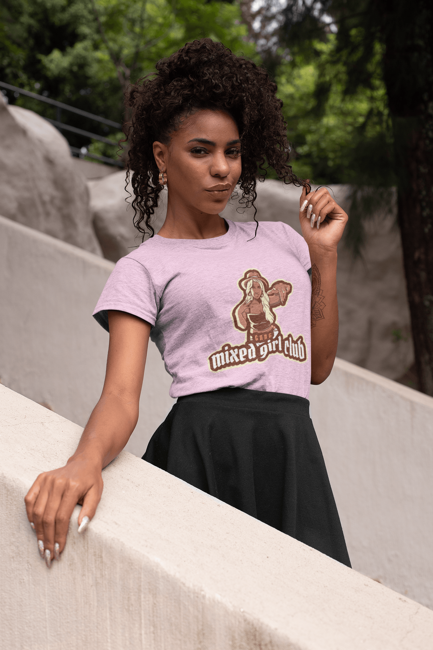 Mixed girl Club t-shirt