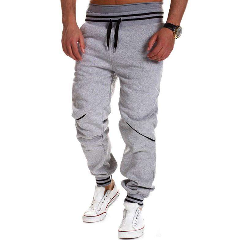 Plus Size Fashion Mens Joggers Pants Elastic Waist Cotton Sweatpants