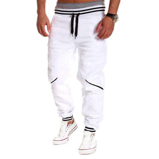 Plus Size Fashion Mens Joggers Pants Elastic Waist Cotton Sweatpants