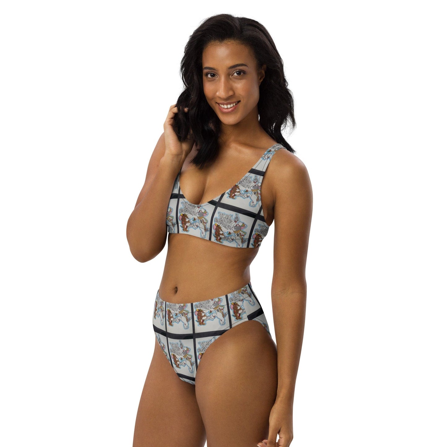 Tom&Jerry high-waisted bikini